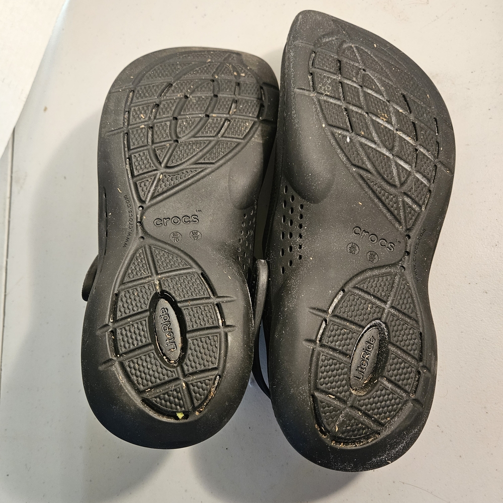 Black Perforated Sandals - Picture 3 of 3